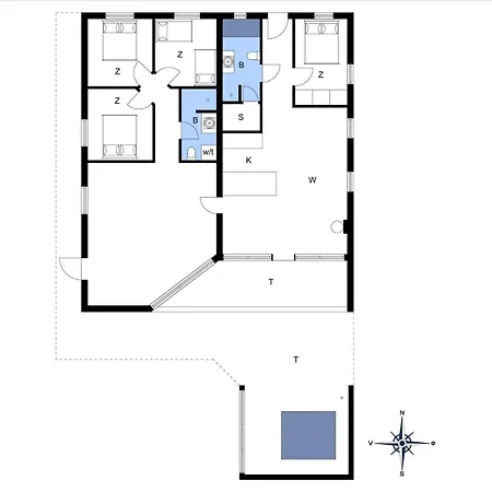 Дом отдыха Bv220-blavand-kallesensvej-9 Блаванн